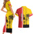 Marquesas Islands Armistice Day Couples Matching Short Sleeve Bodycon Dress and Hawaiian Shirt Lest We Forget Flag Style