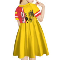 Marquesas Islands Armistice Day Kid Short Sleeve Dress Lest We Forget Flag Style LT05 - Polynesian Pride