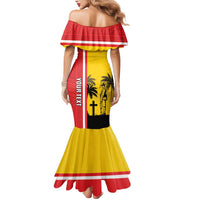 Marquesas Islands Armistice Day Mermaid Dress Lest We Forget Flag Style LT05 - Polynesian Pride