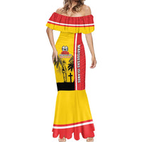 Marquesas Islands Armistice Day Mermaid Dress Lest We Forget Flag Style LT05 - Polynesian Pride