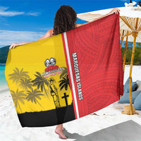 Marquesas Islands Armistice Day Sarong Lest We Forget Flag Style LT05 One Size 44 x 66 inches Yellow - Polynesian Pride