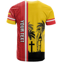 Marquesas Islands Armistice Day T Shirt Lest We Forget Flag Style LT05 - Polynesian Pride