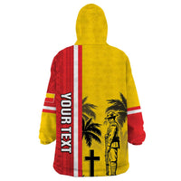 Marquesas Islands Armistice Day Wearable Blanket Hoodie Lest We Forget Flag Style LT05 - Polynesian Pride