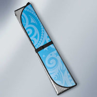 Malampa Fiji Day Auto Sun Shade Tribal Pattern With Tropical Flowers LT05 - Polynesian Pride