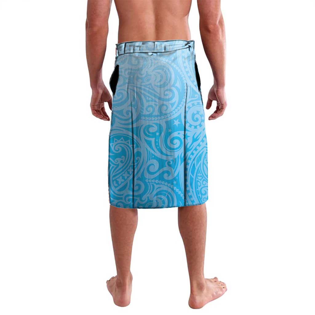 Personalised Malampa Fiji Day Lavalava Tribal Pattern With Tropical Flowers LT05 - Polynesian Pride