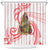 Happy Boxing Day Shower Curtain Polynesian Gift Boxes Christmas Tree LT05 Red - Polynesian Pride