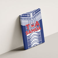 Rugby Toa Samoa Canvas Wall Art Samoan Tatau Blue Version LT05 - Polynesian Pride