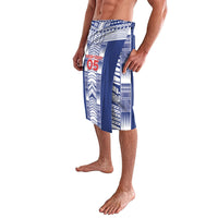 Custom Rugby Toa Samoa Lavalava Samoan Tatau Blue Version LT05 - Polynesian Pride