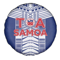 Rugby Toa Samoa Spare Tire Cover Samoan Tatau Blue Version LT05 - Polynesian Pride