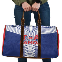 Rugby Toa Samoa Travel Bag Samoan Tatau Blue Version LT05 Blue - Polynesian Pride