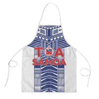Rugby Toa Samoa Apron Samoan Tatau White Version LT05 White - Polynesian Pride