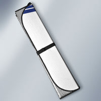Rugby Toa Samoa Auto Sun Shade Samoan Tatau White Version LT05 - Polynesian Pride