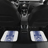 Custom Rugby Toa Samoa Car Mats Samoan Tatau White Version LT05 Set 2pcs - Back White - Polynesian Pride