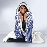 Rugby Toa Samoa Hooded Blanket Samoan Tatau White Version LT05 - Polynesian Pride