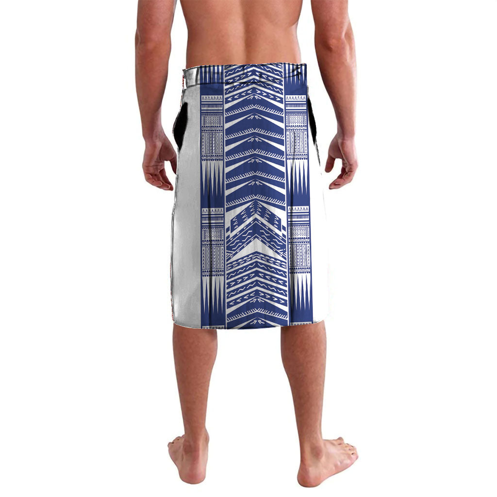 Custom Rugby Toa Samoa Lavalava Samoan Tatau White Version LT05 - Polynesian Pride