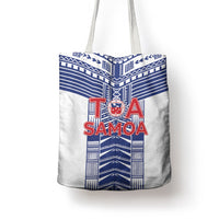 Rugby Toa Samoa Tote Bag Samoan Tatau White Version LT05 - Polynesian Pride
