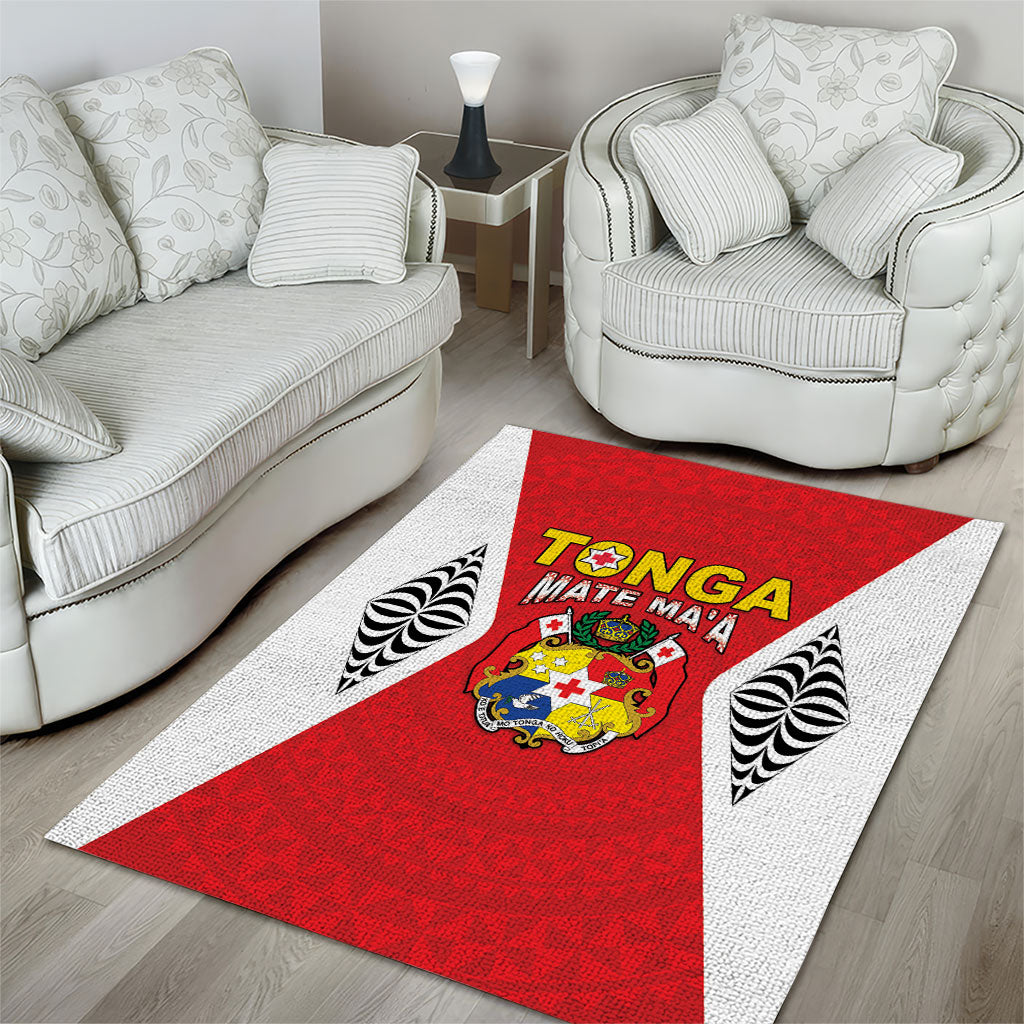 2026 Tonga Rugby XIII Area Rug Sporty Style LT05 - Polynesian Pride