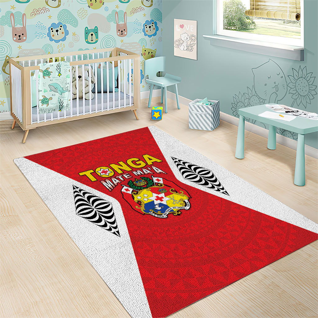 2026 Tonga Rugby XIII Area Rug Sporty Style LT05 - Polynesian Pride