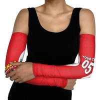 Custom 2026 Tonga Rugby XIII Arm Sleeves Sporty Style LT05 - Polynesian Pride