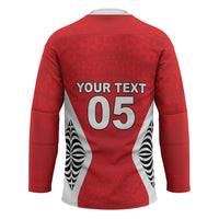 Custom 2026 Tonga Rugby XIII Hockey Jersey Sporty Style LT05 - Polynesian Pride