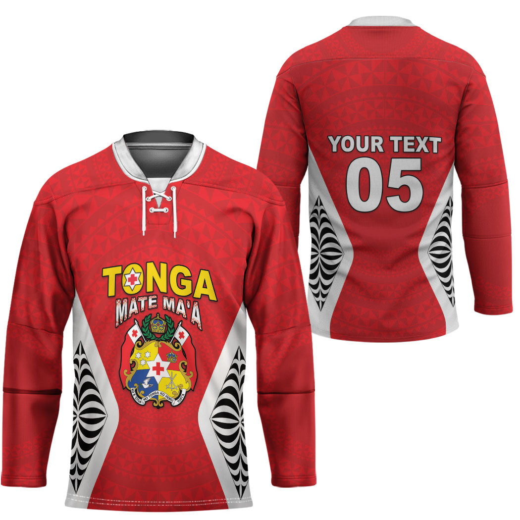 Custom 2026 Tonga Rugby XIII Hockey Jersey Sporty Style LT05 - Polynesian Pride