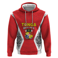Custom 2026 Tonga Rugby XIII Hoodie Sporty Style LT05 Pullover Hoodie Red - Polynesian Pride