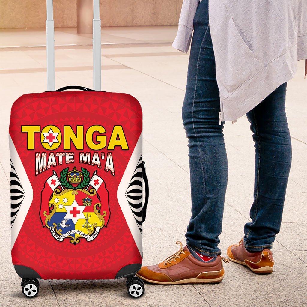 2026 Tonga Rugby XIII Luggage Cover Sporty Style LT05 Red - Polynesian Pride