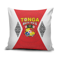 2026 Tonga Rugby XIII Pillow Cover Sporty Style LT05 Red - Polynesian Pride