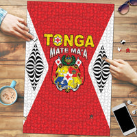 2026 Tonga Rugby XIII Puzzle Sporty Style LT05 Red - Polynesian Pride