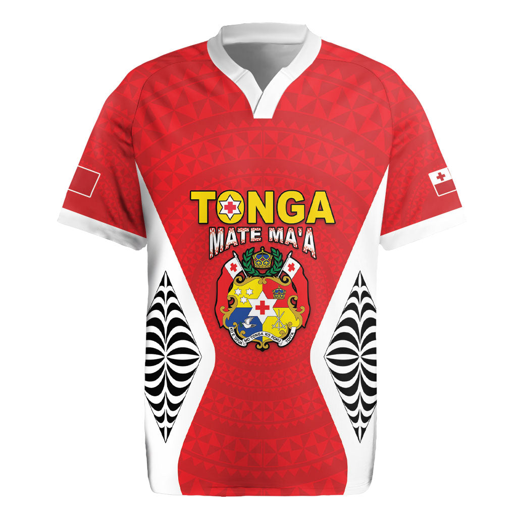 Custom 2026 Tonga Rugby XIII Rugby Jersey Sporty Style LT05 Red - Polynesian Pride
