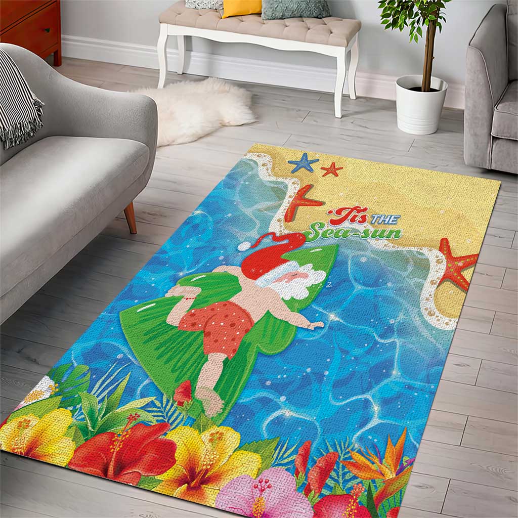 Christmas In Hawaii Area Rug Tis The Sea Sun LT05 - Polynesian Pride