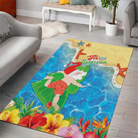 Christmas In Hawaii Area Rug Tis The Sea Sun LT05 - Polynesian Pride
