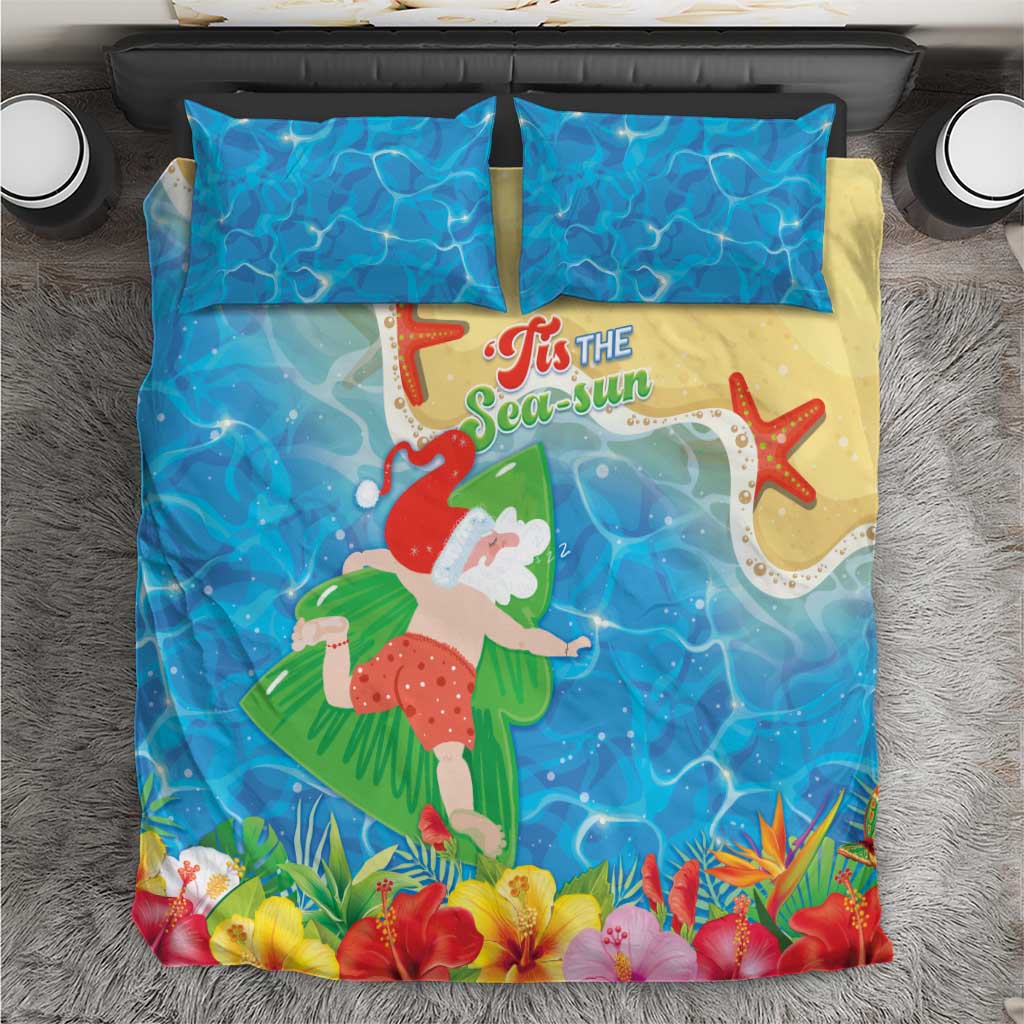 Christmas In Hawaii Bedding Set Tis The Sea Sun