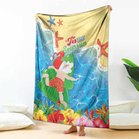 Christmas In Hawaii Blanket Tis The Sea Sun LT05 - Polynesian Pride