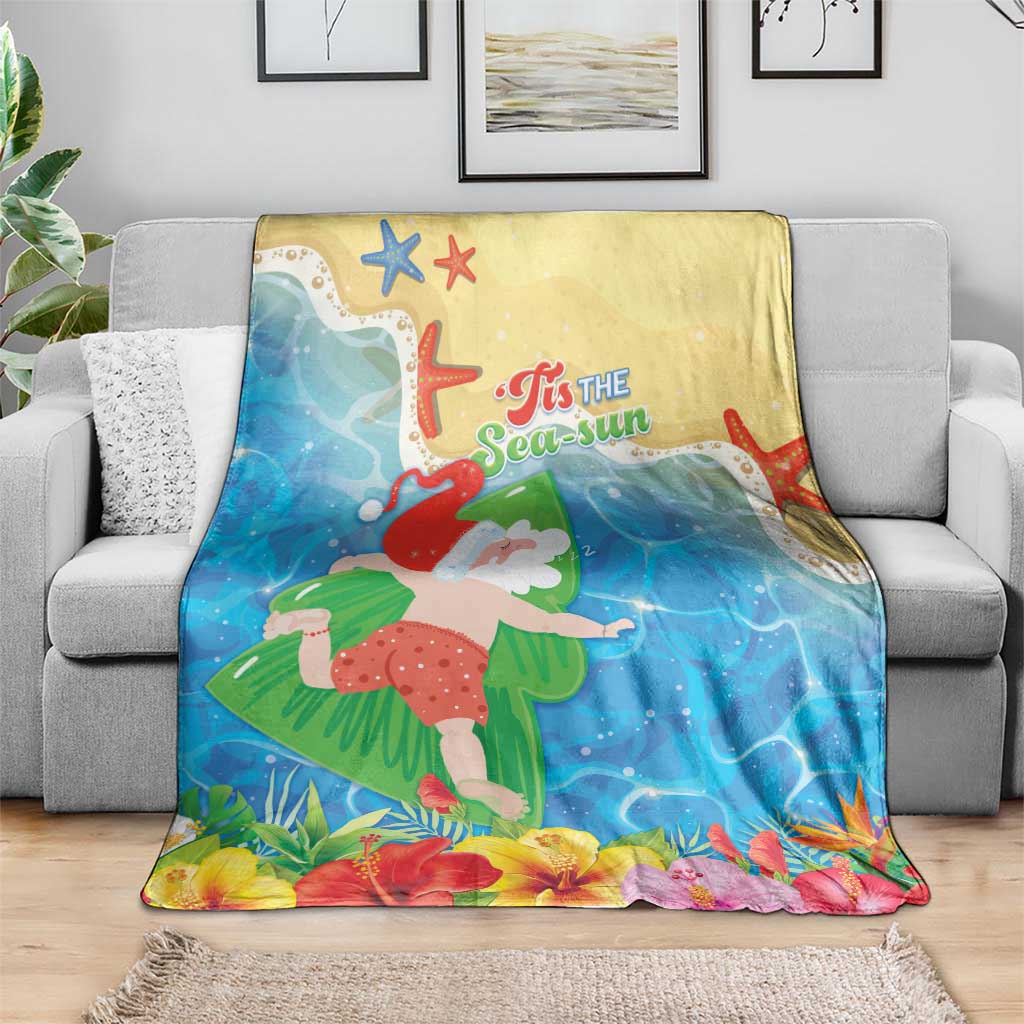 Christmas In Hawaii Blanket Tis The Sea Sun LT05 - Polynesian Pride