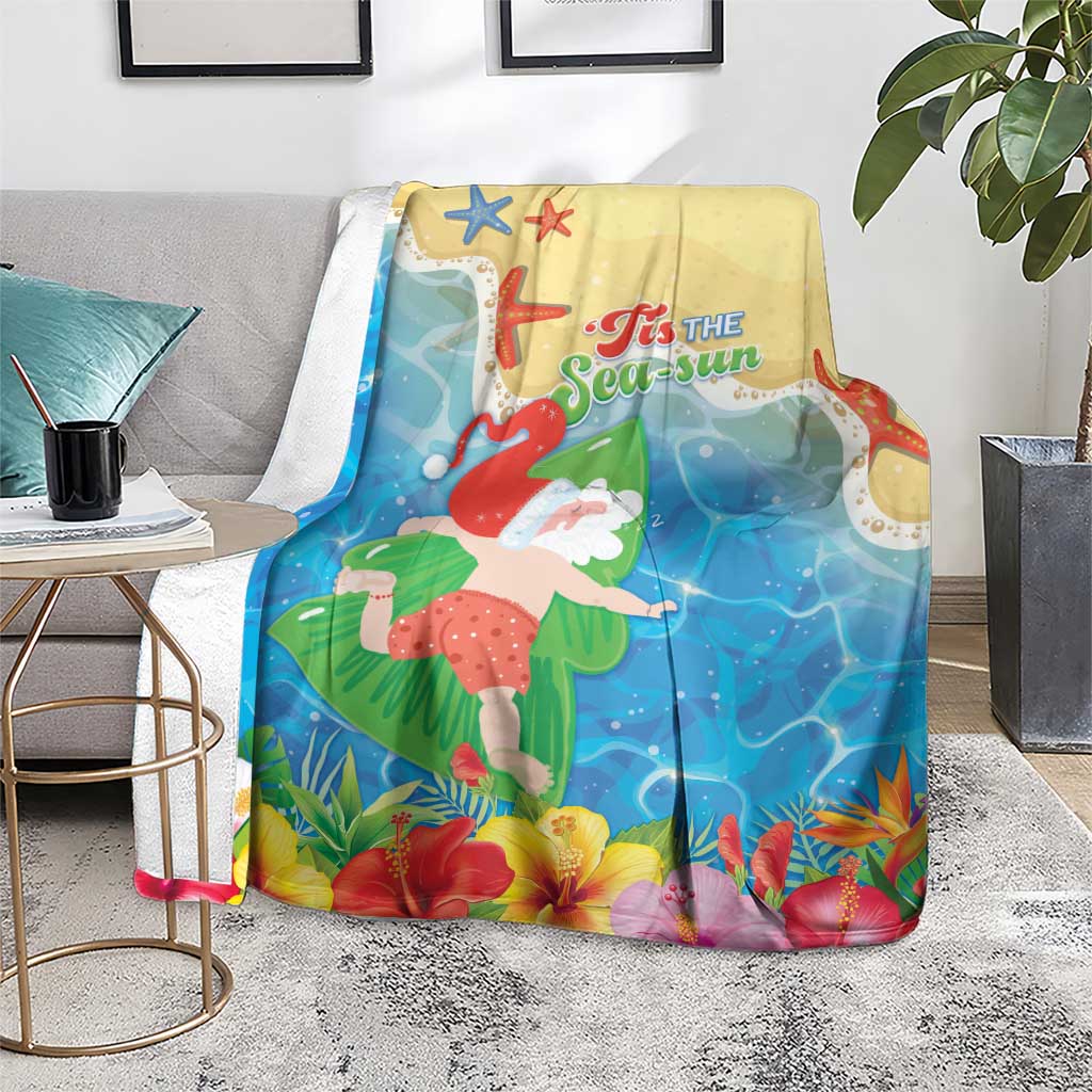 Christmas In Hawaii Blanket Tis The Sea Sun LT05 - Polynesian Pride