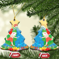 Christmas In Hawaii Ceramic Ornament Tis The Sea Sun LT05 Christmas Tree Blue - Polynesian Pride