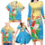 Christmas In Hawaii Family Matching Long Sleeve Bodycon Dress and Hawaiian Shirt Tis The Sea Sun