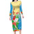 Christmas In Hawaii Family Matching Long Sleeve Bodycon Dress and Hawaiian Shirt Tis The Sea Sun