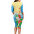 Christmas In Hawaii Family Matching Long Sleeve Bodycon Dress and Hawaiian Shirt Tis The Sea Sun