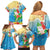 Christmas In Hawaii Family Matching Off Shoulder Short Dress and Hawaiian Shirt Tis The Sea Sun