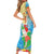 Christmas In Hawaii Family Matching Short Sleeve Bodycon Dress and Hawaiian Shirt Tis The Sea Sun