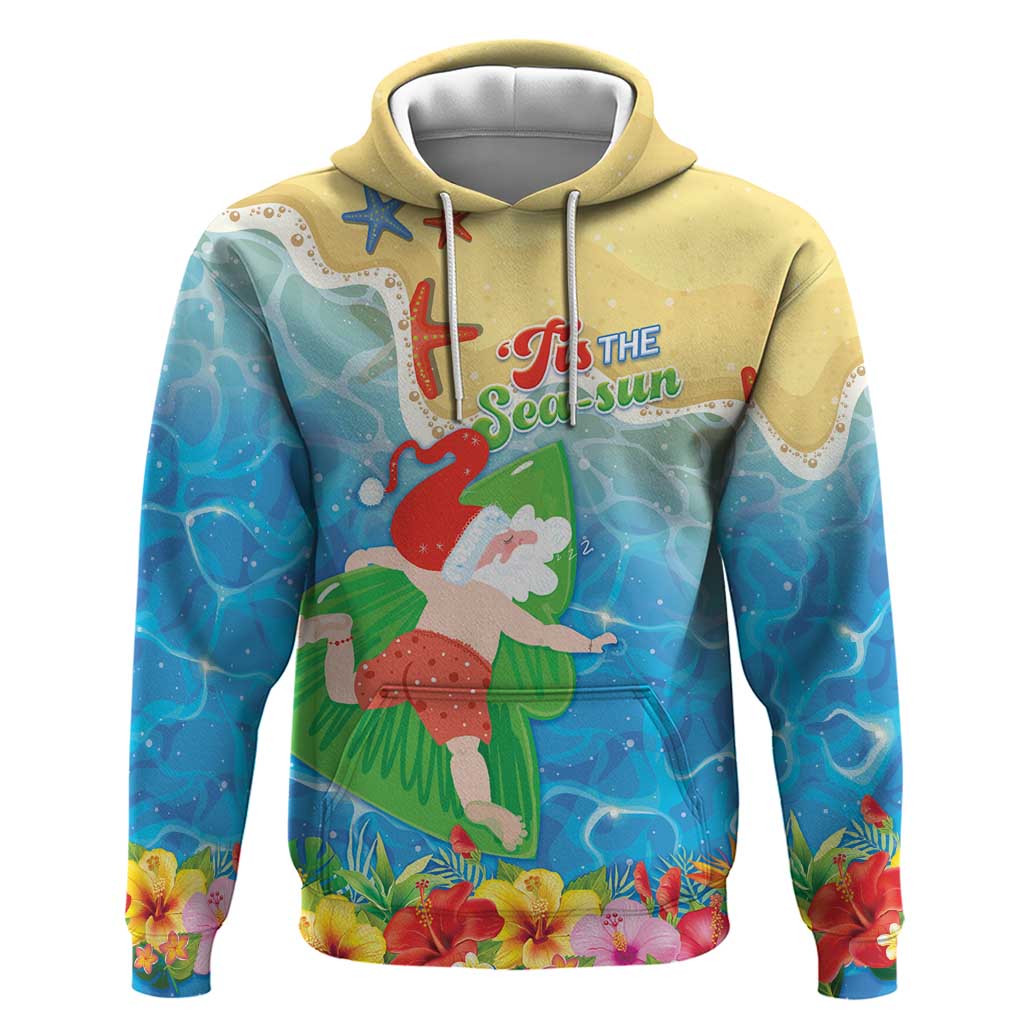 Christmas In Hawaii Hoodie Tis The Sea Sun