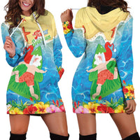 Christmas In Hawaii Hoodie Dress Tis The Sea Sun LT05 - Polynesian Pride