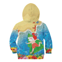 Christmas In Hawaii Kid Hoodie Tis The Sea Sun LT05 - Polynesian Pride