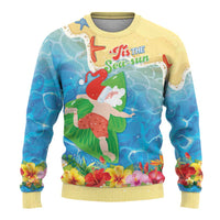 Christmas In Hawaii Ugly Christmas Sweater Tis The Sea Sun LT05 - Polynesian Pride