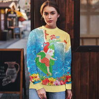 Christmas In Hawaii Ugly Christmas Sweater Tis The Sea Sun LT05 - Polynesian Pride