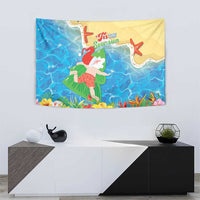 Christmas In Hawaii Tapestry Tis The Sea Sun LT05 - Polynesian Pride