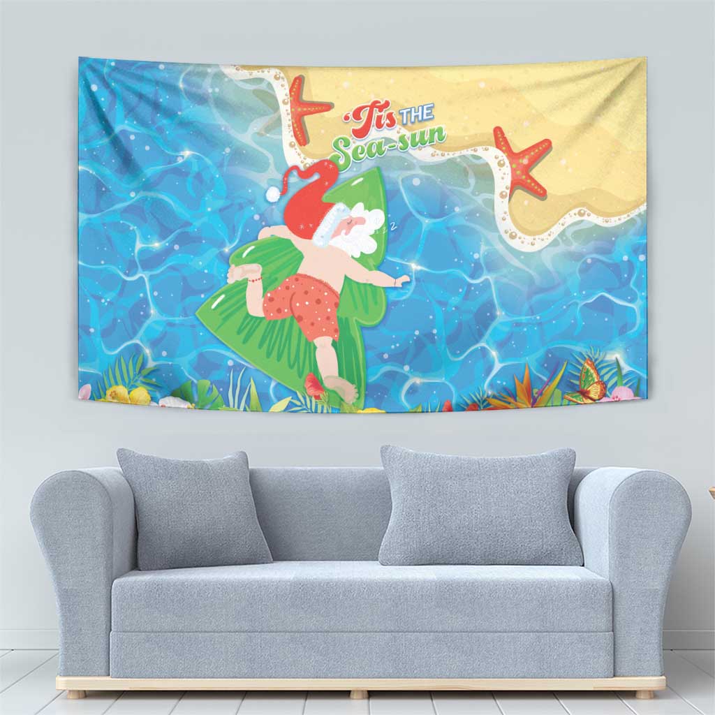 Christmas In Hawaii Tapestry Tis The Sea Sun LT05 - Polynesian Pride