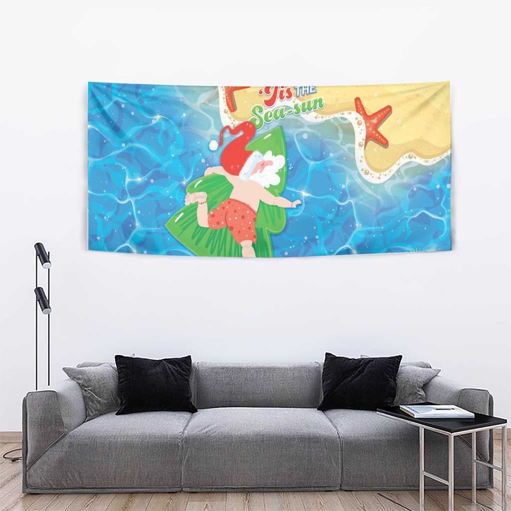 Christmas In Hawaii Tapestry Tis The Sea Sun LT05 - Polynesian Pride